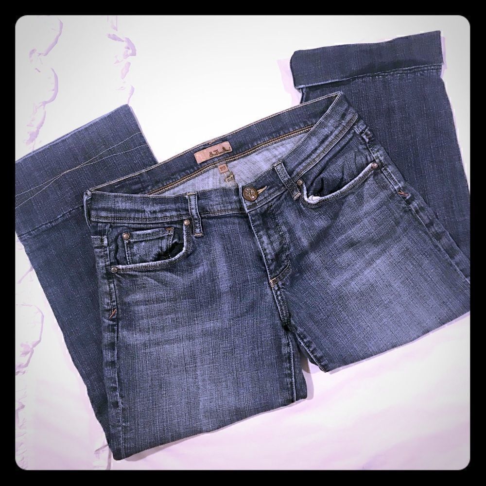 See thru souls size 29 cropped jeans EUC